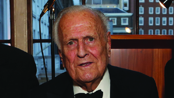 John Richardson (right) with Tom Stoppard at the Life in Literature Award